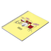 ドラムキット漫画イラストレーション ノートブック (左側)