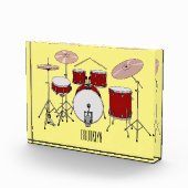ドラムキット漫画イラストレーション フォトブロック (右)