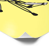 ドラムキット漫画イラストレーション ポスター (コーナー)