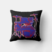 ドラムキット赤と青 クッション (裏面)