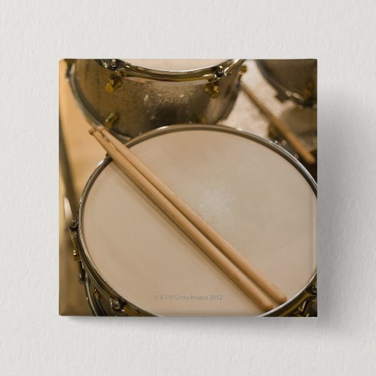 ドラムキット3 缶バッジ (正面)