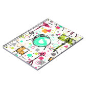 ドラムキット:水彩メンフィスレトロ。 ノートブック (左側)