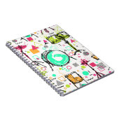 ドラムキット:水彩メンフィスレトロ。 ノートブック (右側)