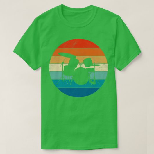 ドラムキット Tシャツ (デザイン正面)