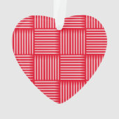 ドラムクロスハッチング赤 オーナメント (裏面)