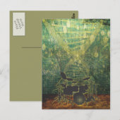 ドラムグランジポスター1b ポストカード (正面/裏面)