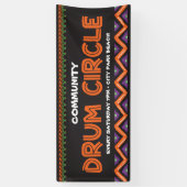 ドラムサークルイベント 横断幕 (縦)