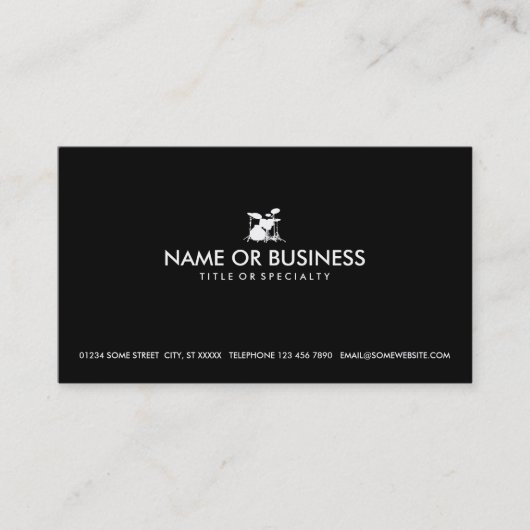 ドラムシンプル缶 名刺 (正面)