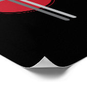 ドラムスティッククロスドラムドラム ポスター (角)