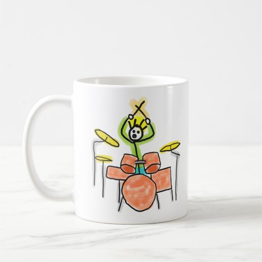 ドラムスティックマン コーヒーマグカップ (左)