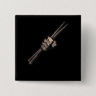 ドラムスティック 缶バッジ