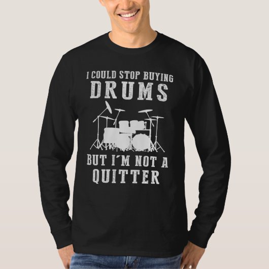 ドラムストップ買のテおもしろいイ Tシャツ (正面)