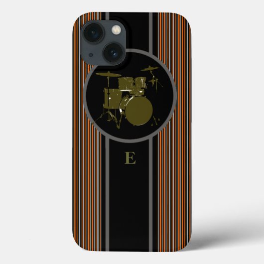 ドラムストライプの音楽のカスタマイズ Case-Mate iPhoneケース (裏面)