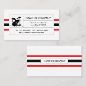 ドラムストライプ缶 名刺 (正面/裏面)