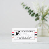 ドラムストライプ缶 名刺 (スタンド正面)