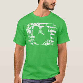 ドラムス・アメリカン・フラッグドラマー Tシャツ