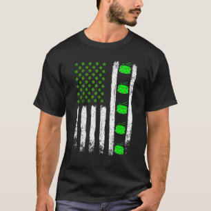 ドラムズセントパトリックの日ヴィンテージアイリッシュアメリカ国旗 Tシャツ