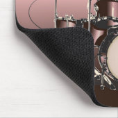 ドラムセットとドラマー遊ズ マウスパッド (コーナー)