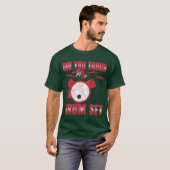 ドラムセットに触った?女の子 Tシャツ (正面フル)