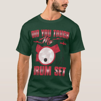 ドラムセットに触った?女の子 Tシャツ