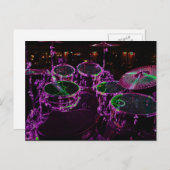 ドラムセットの写真 ポストカード (正面/裏面)