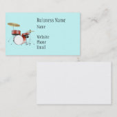 ドラムセットの名刺 名刺 (正面/裏面)