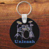 ドラムセットデザイン キーホルダー (正面)