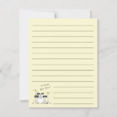 ドラムセットドラマーバンド先生ミュージシャン サンキューカード (裏面)