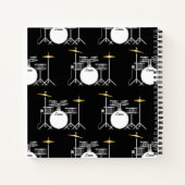 ドラムセットドラマーバンド先生ミュージシャン ノートブック (裏面)