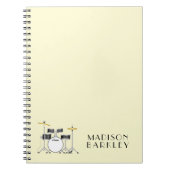 ドラムセットドラマーバンド先生ミュージシャン ノートブック (正面)