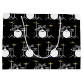 ドラムセットドラマーバンド先生ミュージシャン ラージペーパーバッグ