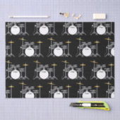 ドラムセットドラマーバンド先生ミュージシャン 薄葉紙 (クラフト)