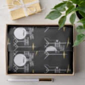 ドラムセットドラマーバンド先生ミュージシャン 薄葉紙 (ギフト)