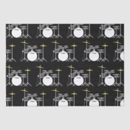 ドラムセットドラマーバンド先生ミュージシャン 薄葉紙