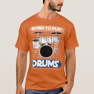 ドラムセットドラマーミュージカル楽器ドラム Tシャツ