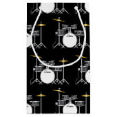 ドラムセットドラムバンド先生ミュージシャン スモールペーパーバッグ (裏面)