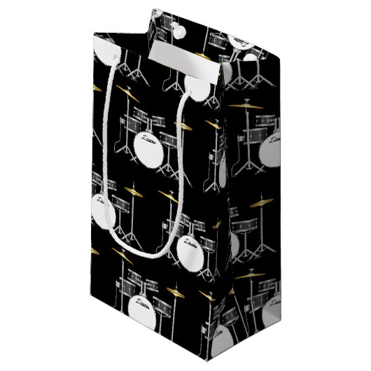ドラムセットドラムバンド先生ミュージシャン スモールペーパーバッグ (正面アングル)