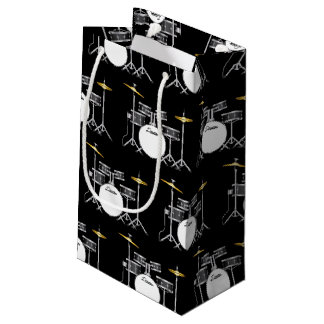 ドラムセットドラムバンド先生ミュージシャン スモールペーパーバッグ