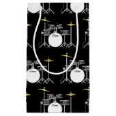 ドラムセットドラムバンド先生ミュージシャン スモールペーパーバッグ (正面)