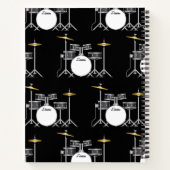 ドラムセットドラムバンド先生ミュージシャン ノートブック (裏面)