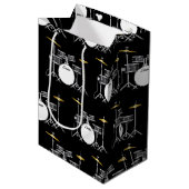 ドラムセットドラムバンド先生ミュージシャン ミディアムペーパーバッグ (正面アングル)