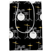 ドラムセットドラムバンド先生ミュージシャン ミディアムペーパーバッグ (正面)