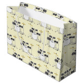 ドラムセットドラムバンド先生ミュージシャン ラージペーパーバッグ (裏面アングル)