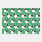 ドラムセットパーカッションミュージカルデザイン ラッピングペーパーシート (正面)