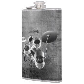 ドラムセットパーソナライズされた/ドラマーへのギフト フラスク (左)