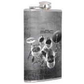 ドラムセットパーソナライズされた/ドラマーへのギフト フラスク (右)