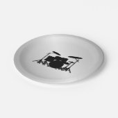 ドラムセットミュージックデザイン ペーパープレート (アングル)