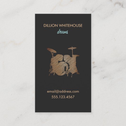 ドラムセット名刺 名刺 (正面)