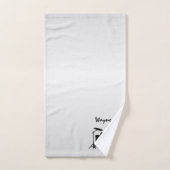 ドラムセット音楽デザインパーソナル バスタオルセット (ハンドタオル)