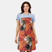 ドラムセット音楽 エプロン (着用した状態)